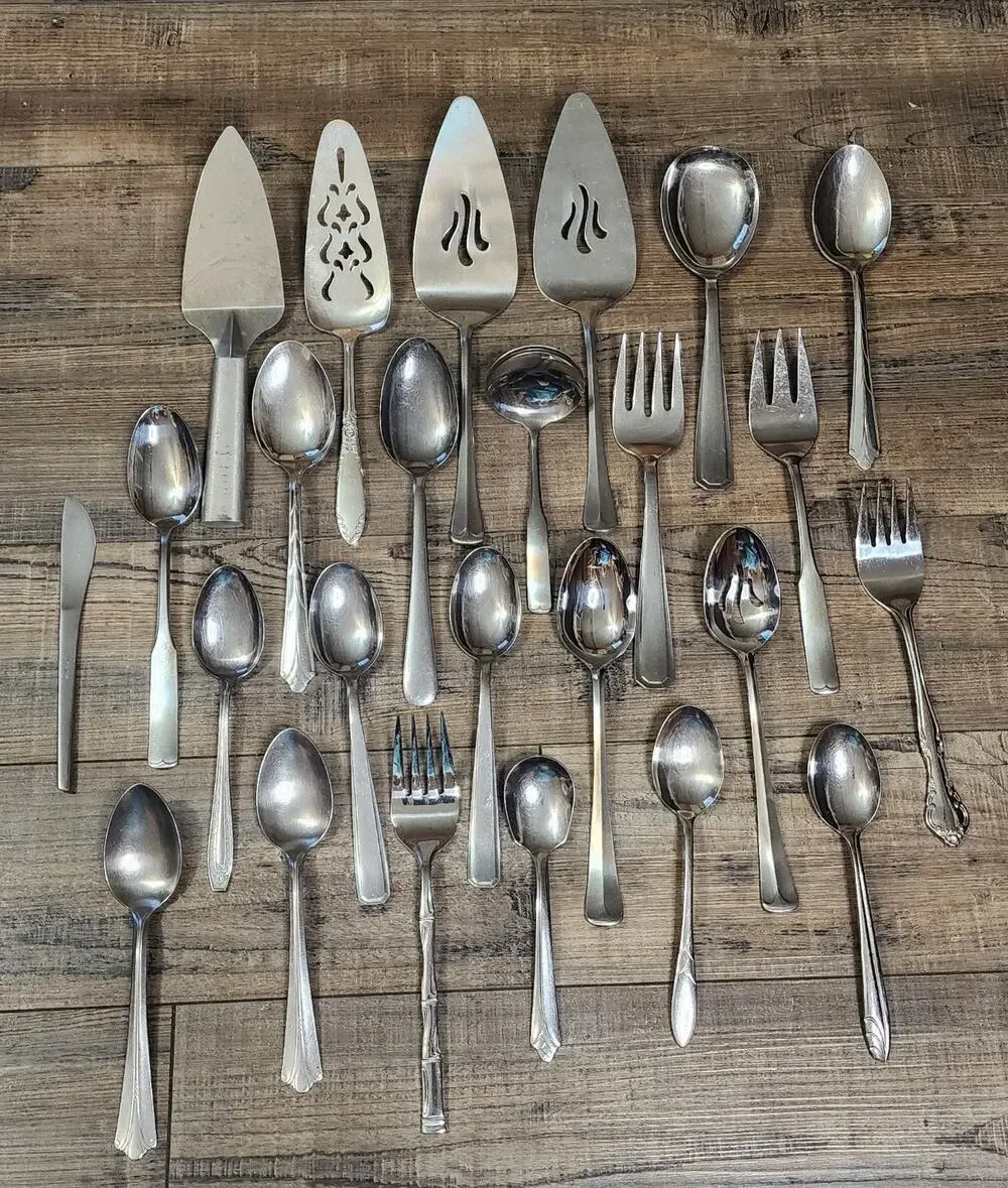 Lot Of 25 Various Serving And Eating Utinsels Box38